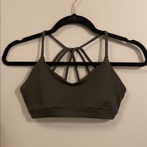 army green sports bra